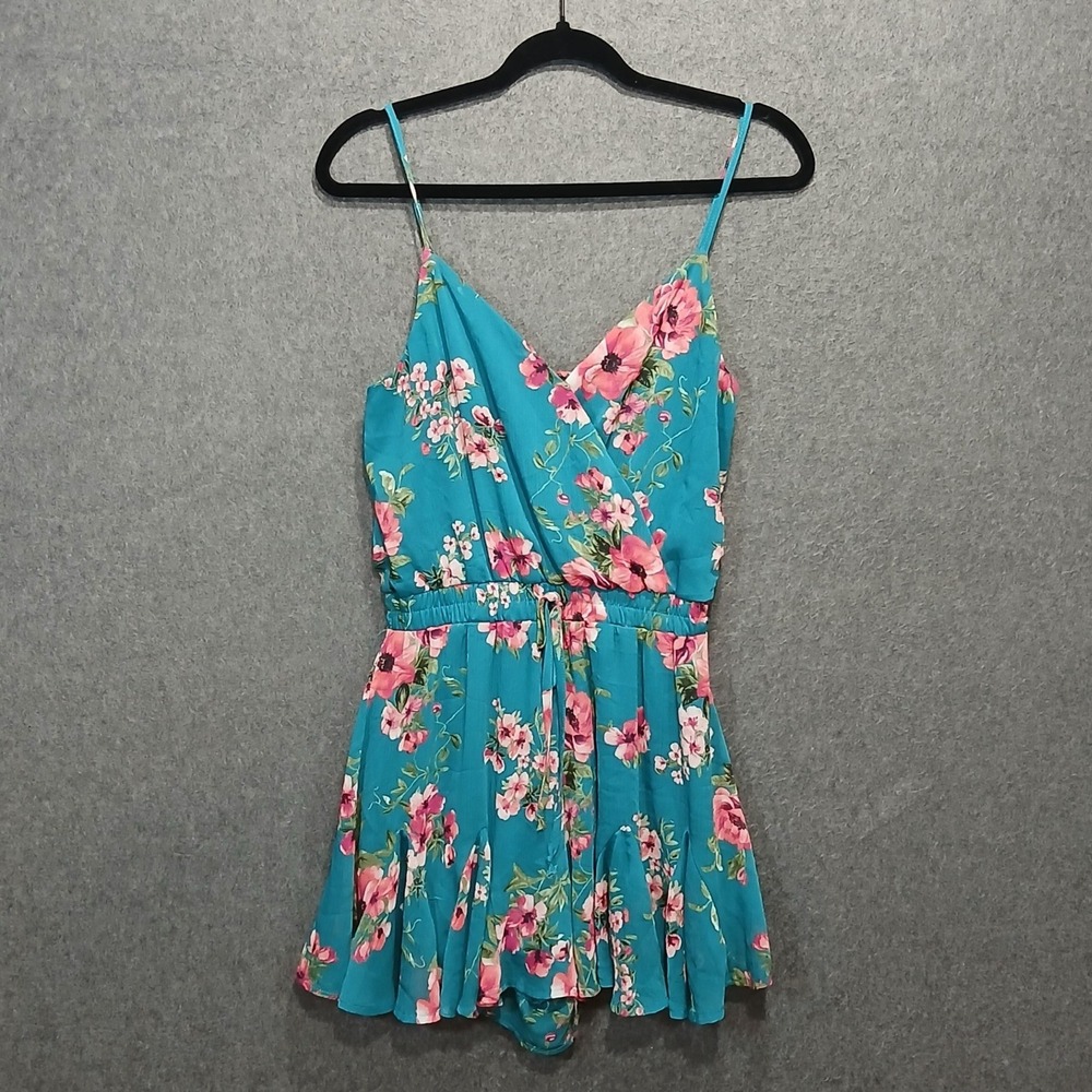 Trixxi L Floral Romper Indie Sleaze 2010s Hipster Fairy Boho Hippie Coquette